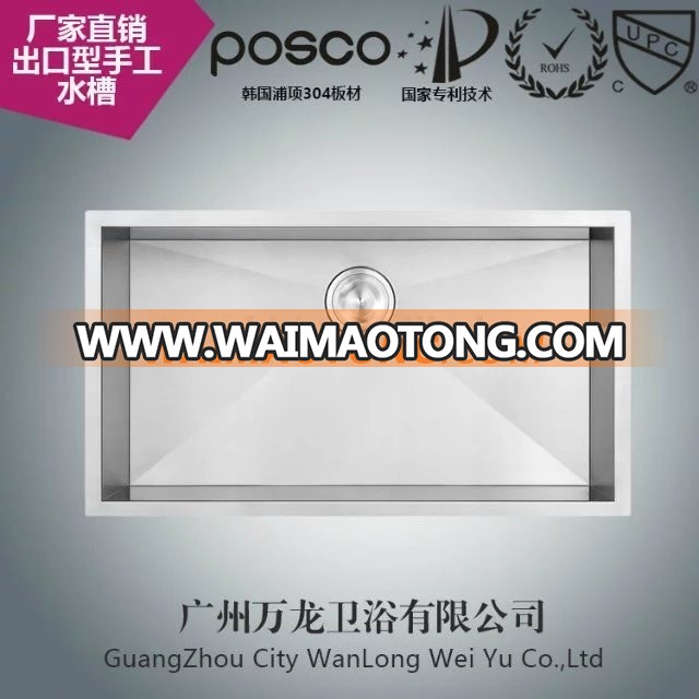 stainless steel kitchen sinks factory with cUPC certificate